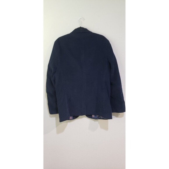 Tailorbyrd Men’s Two-Button Navy Blue Corduroy Blazer Sport Coat Jacket Size 44R - Picture 6 of 9